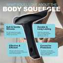 The Body Squeegee Original Silicone Squeegee for Body, Curved Water Remover for Skin, Post-Shower Drying Tool, Hygiene Tool for Reducing Muskiness in Towels, Shower Accessory and Bathroom Essential