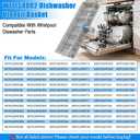 UPGRADED W11158802 Dishwasher Silverware Basket Compatible with Whirlpool Dishwasher Silverware Basket Parts 8535075 Utensil Basket W10360461 W10629541 PS12347808 WDF520PADM0 WDF730PAYM0