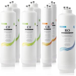 iSpring F7-RO500 2 Year Replacement Filter Pack for RO500 Tankless Reverse Osmosis Water Filtration System