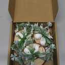 AceOrbit 3 Pcs Easter Wooden Bunny Table Decorations Bunny Wood Spring Table Centerpieces Rustic Farmhouse Rabbit Tiered Tray Decor with Base for Spring Mantle Home Office Desk Party Favor