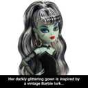 Barbie Monster High x Frankie Stein Doll with Original Inspired Swimsuit and Solo in the Spotlight Black Evening Dress, Accessories
