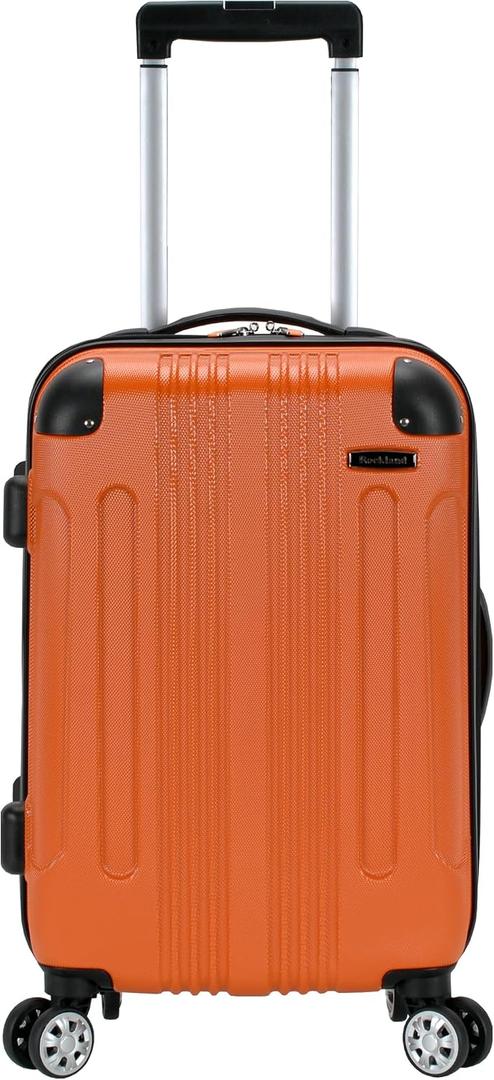 Rockland London Hardside Spinner Wheel Luggage, Carry-On 20", Orange