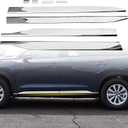 HIGH FLYING Car Exterior Accessories for Toyota Grand Highlander 2024 2025 2026 Side Door Body Molding Strip Cover Trim Stainless Steel 8pcs