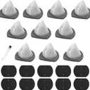 10 PACK 2033 Vacuum Filter Replacement fits for Bissell Featherweight Stick Lightweight Bagless Vacuum Cleaner Parts, 2033, 20331, 20333, 20334, 20336, 20339, 2033M, 10 Mesh Filters & 10 Foam Filters