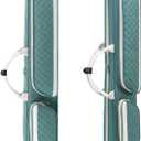 Pool Cue Case, Pool Stick Bag with Multi-Pocket, Holds 3 Butts 4 Shafts, Billiard Carrying Case with Padded Shoulder Strap & Handle, Shockproof Storage for Cues & Accessories