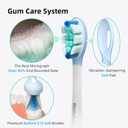 Plaque Control Replacement Heads for Philips Sonicare, Electric Toothbrush Replacement Heads for Adults, White 10 Pack