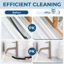 3 x Cleangor Crevice Cleaning Brushes, Scrub Brush for Hard to Reach Small Space, Home Essentials, Cleaning Supplies, Cleaning Tools for Household Use, Bathroom, Shower, Kitchen, Window, Toilet (2, Black)