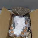 9 Pcs 100 Days of School Costume for Boys Old Man Costume for Kids Grandpa Dress Up Outfits Set (11-13Years, Khaki Plaid With Camel)