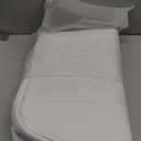 2PCS Car Seat Cover Nappa Leather Front for Tesla Model Y&3 2020-2024 Car Seat Bottom Protector, Original White Color Heavy Duty Seat Cushion Protector Without Backrest (White)