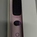 Go Brush Pro Portable Cordless Hair Straightener Brush for Travel, Fast Heating Straightening Comb with LCD Display & F/C Switch, Rechargeable Anti-Frizz Styling Tool for Smooth Shiny Hair, Pink