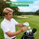 GPANDAG 2 Pack Golf Grip Trainer and Golf Wrist Trainer, Golf Training Aid w/Click Feedback for Warm Up/Strength Training, Golf Swing Trainer Right Left Gift for Golfers, Indoor Outdoor Golf Arm Band