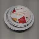 4 Pack Chrome Drip Pans, Compatible with Whirpool Kenmore Frigirate Stove Top Drip Bowls. Include 2 Pcs 6'' Range Replacement Drip Pans and 2 Pcs 8 '' Cooktop Drip Pans (Frigidaire, Silver)