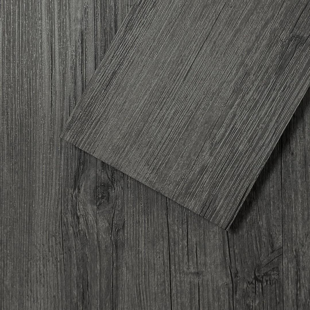 MULGREAT Peel and Stick Floor Tile, 54 Sq.Ft Self Adhesive Vinyl Flooring Plank, 36 Pieces Waterproof Heavy Duty Wood Grain Tiles, 36"x6" DIY Planks for Apartment Bathroom, Wooden Knot Pattern