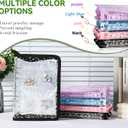 Earring Organizer Case Travel Jewelry Storage Book Clear with Small Zippered Pouch (Black, With 80 Pcs small Jewelry Pouches)