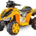 Kid Trax Caterpillar ATV Toddler Ride On Toy, 6 Volt Battery, 3-5 Years, Max Rider Weight of 60 lbs, Single Rider, CAT ATV