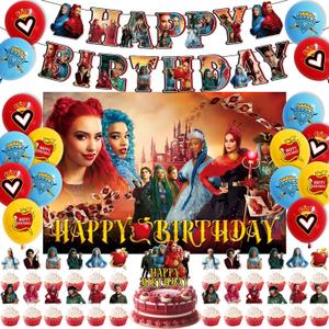 43 Pcs Movie-Theme Birthday Party Decorations, Red And Blue Birthday Decorations, Movie Theme Party Supplies