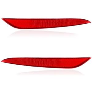 Yunnergo 149581800C Tail Rear Bumper Reflector Red Pair LH RH Compatible with Model Y 2023 2022 2021 2020