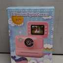 Kids Camera Instant Print, Christmas Birthday Gifts for Girls and Boys, 1080P HD Video Digital Kids Camera with 32G Card, Toddler Camera for 3-12 Years Old, Purple