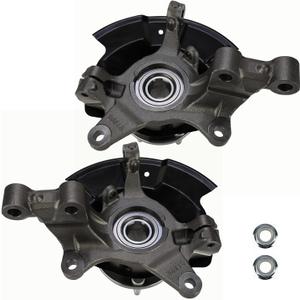 OCPTY Front Steering Knuckles & Wheel Bearing Hub Assembly Driver and Passenger Side 2012-2014 Fit for Ford Edge 2.0L 3.5L 3.7L, #LK057 LK058 (Pack of 1)