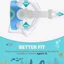 OutdoorMaster Stingray Kids Swim Goggles with Nose Cover, Swim Diving Mask for Kids, Anti-Fog Swimming Goggles for Boys and Girls, Age 5-12 (Blue Frame+Clear Lens)