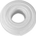 DAVCO 1/4" ID 50 ft Heavy Duty Braided Clear Plastic Vinyl Tubing, Flexible High Pressure Reinforced PVC Vinyl Tube Hose, Non-toxic, BPA Free