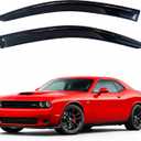 KPY Rain Guards Fit for 2008-2023 Dodge Challenger, Out-Channel Window Visors Vent Wind Deflectors 2PC, Car Accessories for 08-23 Challenger