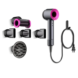 Hair Dryer Nozzle Accessories Holder Compatible with Supersonic Hair Dryer & Laifen, Blow Dryer Attachment Organizer Wall Mounted Stand, Storage Organizer for Bathroom, Hair Salon