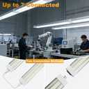 Linkable LED Shop Lights 4FT 6 Pack 50W 6500K Hanging 7000LM, 48 inchs