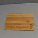 Anyone Can Cook" Funny Ratatouille Engraved Bamboo Cutting Board - wooden kitchen board accessory for food (9.75" by 6.75")