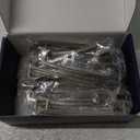 Ravinte 15 Pack Solid 5" Square Foot Arch Pulls Kitchen Cabinet Handles Brushed Nickel Pulls Silver Dresser Kitchen Cupboard Hardware Handles for Cabinets Cupboard Drawers (5 Inch Hole Center)