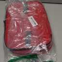 Mancro Dual Layers Medicine Organizer Bag, Pill Bottle Organizer Storage with Lockable Zipper, Medication Travel Bag for Pills, Vitamins, Medical Supplies for Home Storage, Travel (Standard, Red)