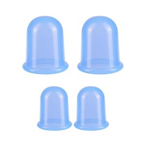Silicone Cupping Therapy Set - Cupping Kit for Massage Therapy - Cellulite Remover Cupping Set - Anti Cellulite Cup Massager, Vacuum Suction Massage Cups for Cellulite Reduction (Transparent Blue)