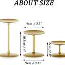 Pillar Candle Holders Candelabra Gold - Set of 12 Bulk Candle Stand Iron Plate Minimalism Modern Home Mantel Dinning Table Decorations Centerpiece for Wedding, Party, Housewarming, Events