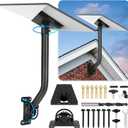 Starlink Gen 3 Mount Kits for Wall, 360 Adjustable Starlink Mount Gen 3, Starlink Mounting Kit with Long Pole/Pipe Adapter Bracket Accessories Compatible with Star Link Standard Dish V3