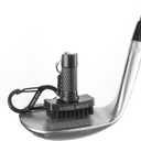 Links Golf Mini Golf Club Brush, Portable Golf Club Cleaner with Quick-Release Magnet & S-Carabiner Clip, Heavy Duty Nylon Bristles for Golf Bag, Cart and Pants