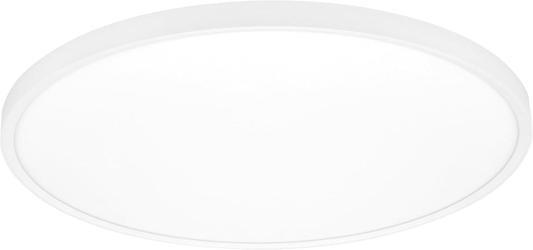 Maxxima 24" White LED Flush Mount Ceiling Light Fixture, 3300 Lumens, 5 CCT
2700K/3000K/35000K/4000K/5000K, Round Color Selectable Panel Light, Dimmable, Suitable for Bathroom
