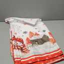 Horaldaily Christmas Tablecloth 60120 Inch Rectangular, Red Snowman Pine Snow Washable Table Cover for Party Picnic Dinner Decor