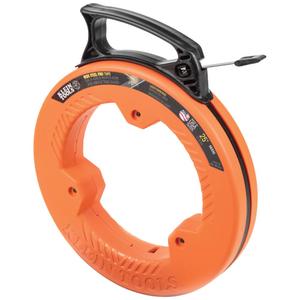 Klein Tools 56335 Flat Steel Electrical Fish Tape, 25-Foot 1/4-Inch Wide Spring Steel Tape, Slim Plastic Tip, Laser Etched 1-Foot Markings Klein Tools 56335 Flat Steel Electrical Fish Tape, 25-Foot 1/4-Inch Wide Spring Steel Tape, Slim Plastic Tip, Laser Etched 1-Foot Markings