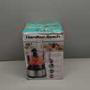 Hamilton Beach Food Processor & Vegetable Chopper for Slicing, Shredding, Mincing, and Puree, 10 Cups + Easy Clean Bowl Scraper, Black and Stainless Steel (70730)