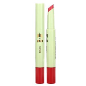 Pixi LipGlow | Sheer, Buildable Colour Lip Balm with Glossy Finish | Hydrating & Nourishing Formula for Everyday Wear | Mirror-Free Application | Ruby | 0.05 oz/ 1.5g