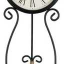 Howard Miller Rothbury Wrought Iron Wall Clock II 549-533, Black, Standard