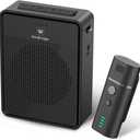 Wireless Voice Amplifier with Bluetooth Lavalier Microphone, Professional Noise Reduction Portable Microphone with Speaker, Mini Megaphone with Clip on/Lapel Mic for Teachers Classroom Tour Guide B006