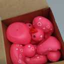 Jerify 10 Pcs 3 Inch Large Valentine's Day Rubber Ducks Bulk Valentine Large Pink Sweetheart Duckies Rubber Ducks for Bathtub Toys Party Favors Decorations Classroom Prizes Exchange Gifts