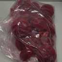 18 Pcs Velvet Christmas Balls Bulk 3.15, 2.76, 2.36 Inch, Flocked Xmas Tree Ball Ornaments Plastic Velvet Christmas Ornaments Xmas Tree Hanging Decoration (Wine Red)