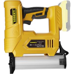 Cordless Nail Gun for DEWALT 20V MAX Battery, 18GA 5/8 to 1-1/4 Inch, 2 in 1 Brad Nailers, Brushless Motor, 2 Mode, Lightweight and Ergonomic for Home Improvement, DIY and Wood Workpieces (Tool Only)