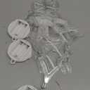 3 Pack Christmas Window Lights, Warm White X-Mas Tree, Reindeer, Bell Lights, Battery Operated Christmas Window Decorations Light up with Suction Cup and Timer Function for Window Glass Wall Decor