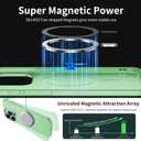 GRECAZO Magnetic Ultra Thin Bumper Case for iPhone 15 Pro Max, Light Green