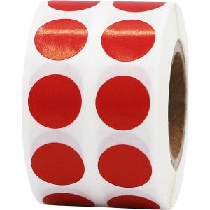 Cranberry 1/2" Inch Round Adhesive Labels 1,000 Color Coding Dot Stickers for Efficient Inventory Management, Crafting Projects, and Organizational Tasks in Offices, Schools, and Homes