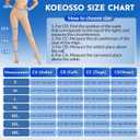 Compression Tights Women, 20-30mmHg Graduated Support Compression Pantyhose Footless Medical Compression Stockings High Waist Compression Leggings for Varicose Veins, Edema, DVT(Beige, Small)