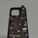 Petitian for iPhone 14 Pro Case with Wallet - Women Girls Cute Girly Aesthetic Unique Design Leather Credit Card Holder Cardholder Stand Wristband for iPhone 14 Pro, Grow Flower